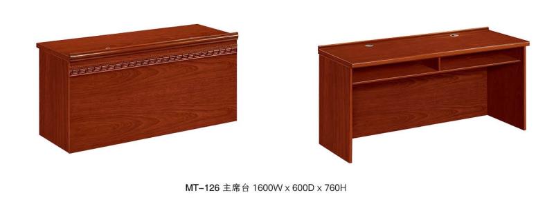 实木油漆办公桌-实木条桌
