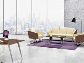 办公家具-沙发-现代皮质沙发-001